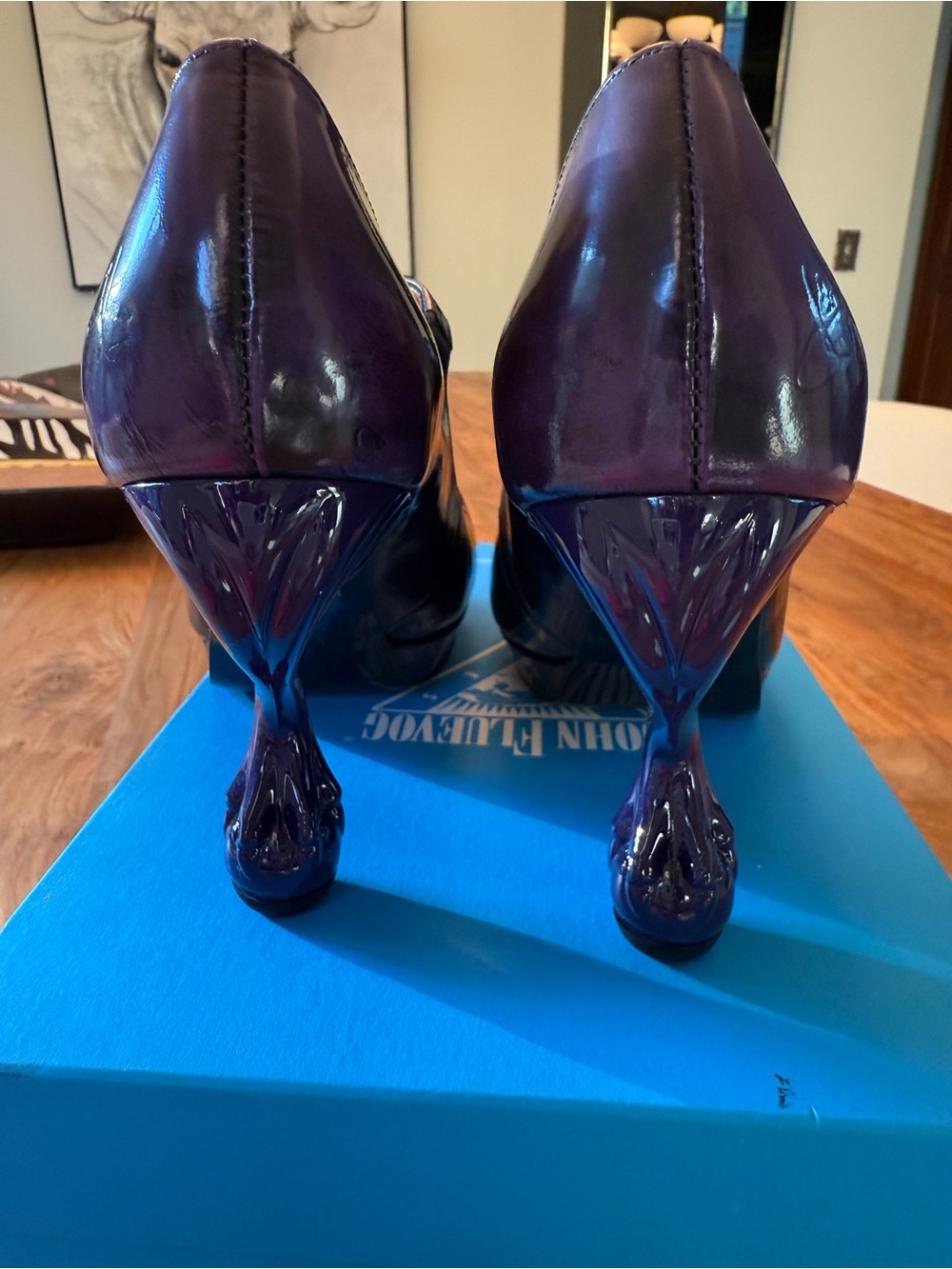 John Fluevog Elizabeth Queen Transcendent in Purple - Picture 3 of 13